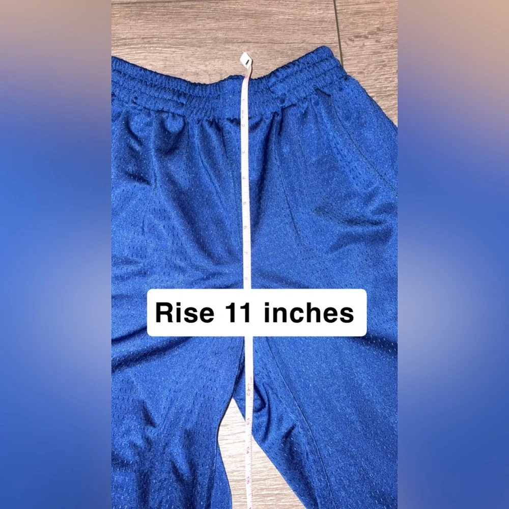 Jordan Essentials Youth Size Large Basketball Shorts Blue W White Logo Athletic - Picture 6 of 8